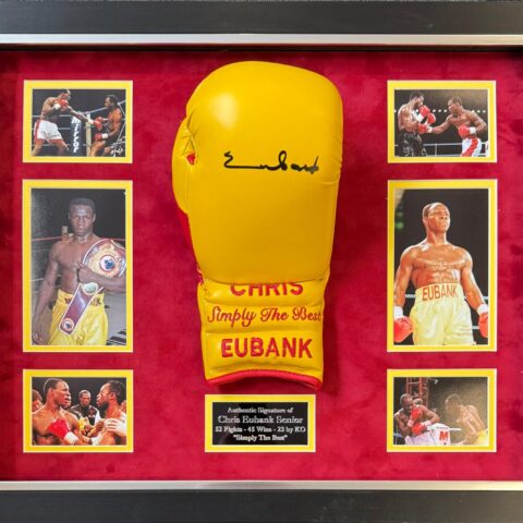 Chris Eubank Snr Signed Glove in Domed Frame