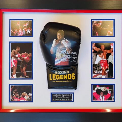 Dome Frame Frank Bruno Legends Signed Glove