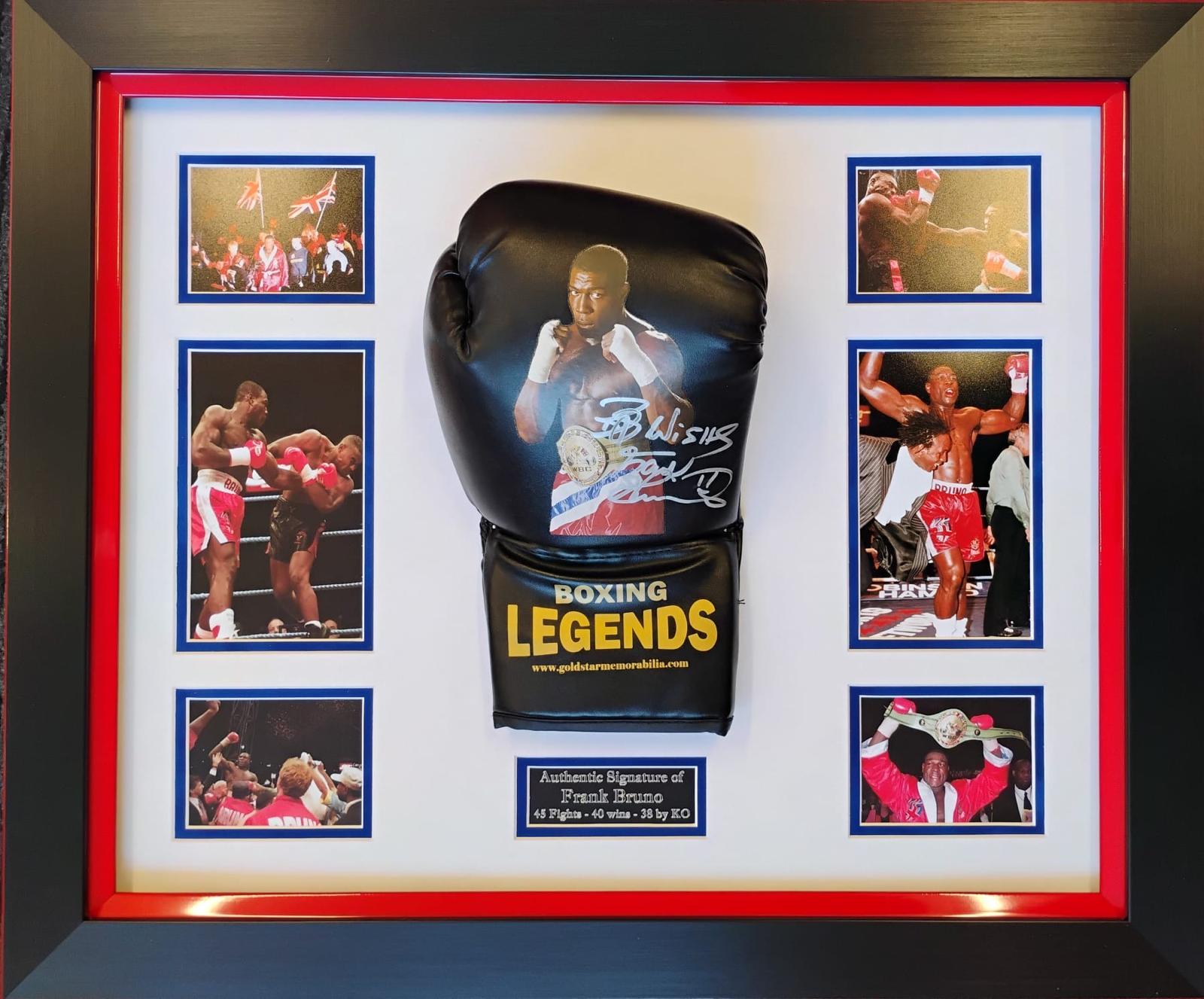 Dome Frame Frank Bruno Legends Signed Glove