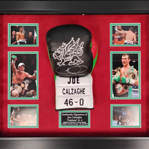 Joe Calzaghe Signed & Framed Boxing Glove