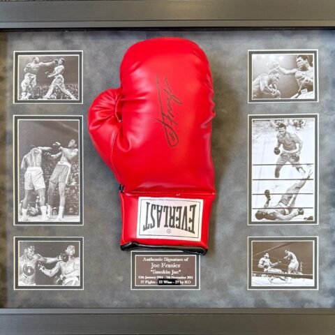 Joe Frazier Signed Glove in Domed Frame