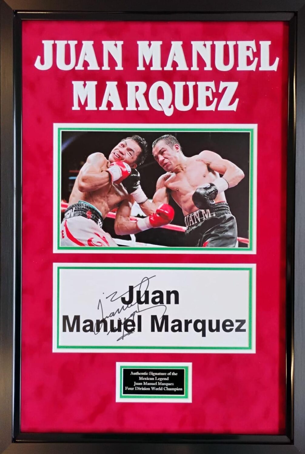 Signed Jaun Marquez Autograph