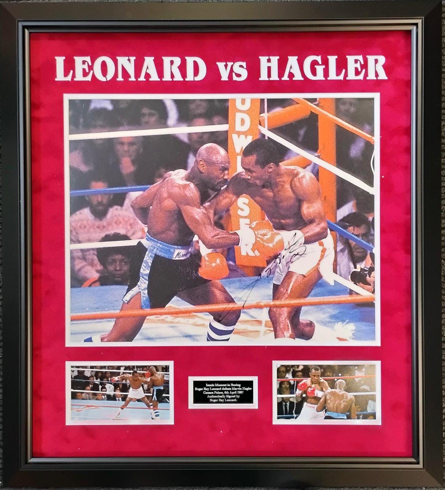 Signed Photo by Sugar Ray Leonard