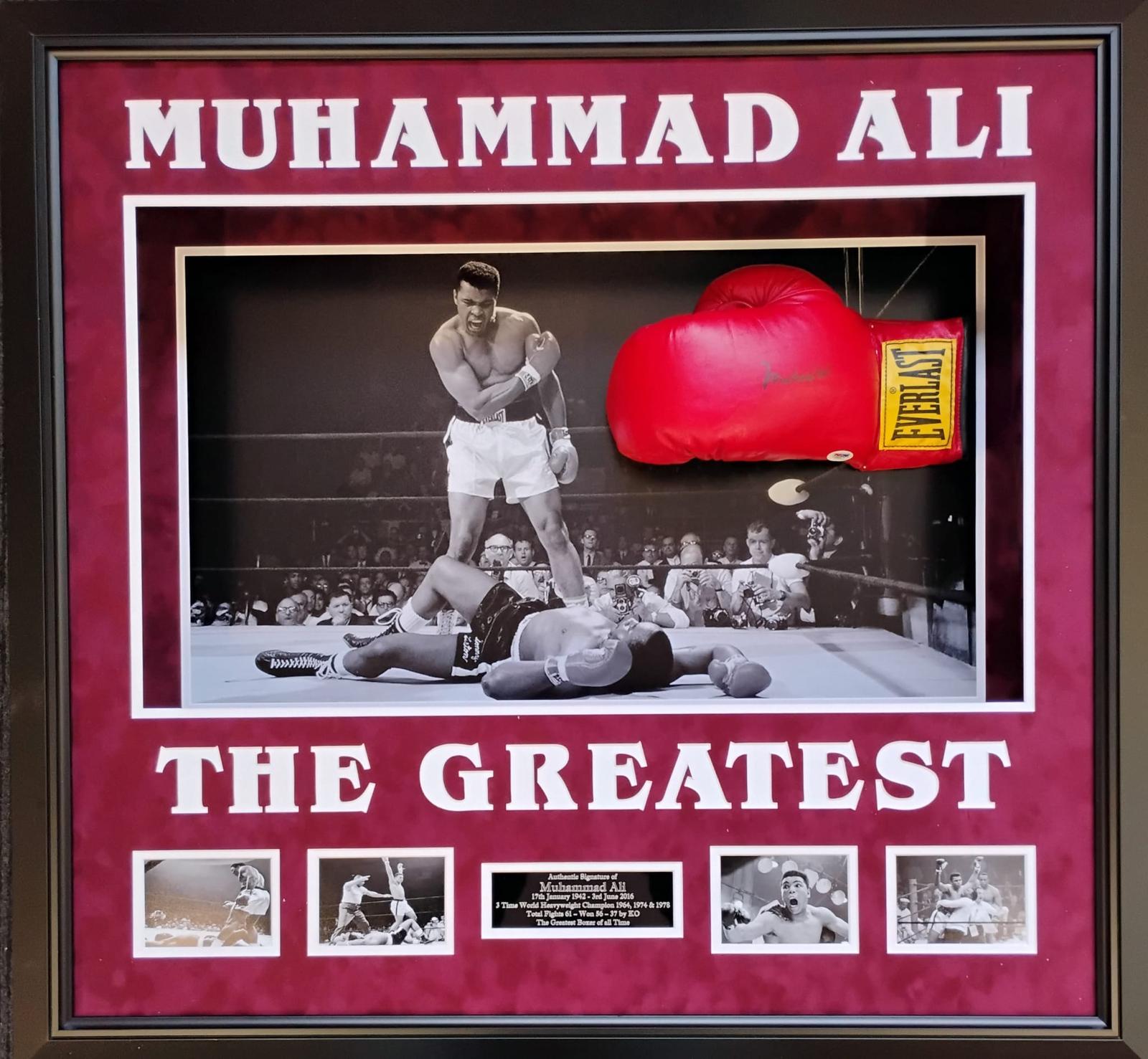 Muhammad Ali Signed Glove (COA PSA DNA)