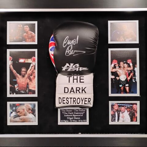 Nigel Benn 'The Dark Destroyer' Signed Boxing Glove
