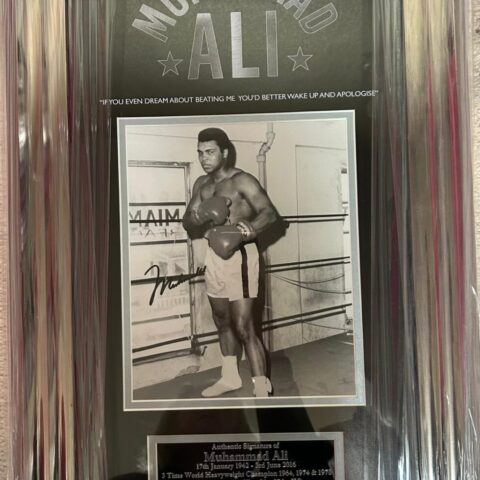 Signed Muhammad Ali Photograph