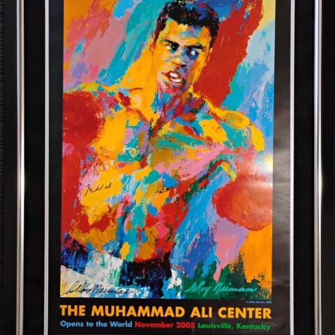 Muhammad Ali & Leroy Neiman Signed Poster