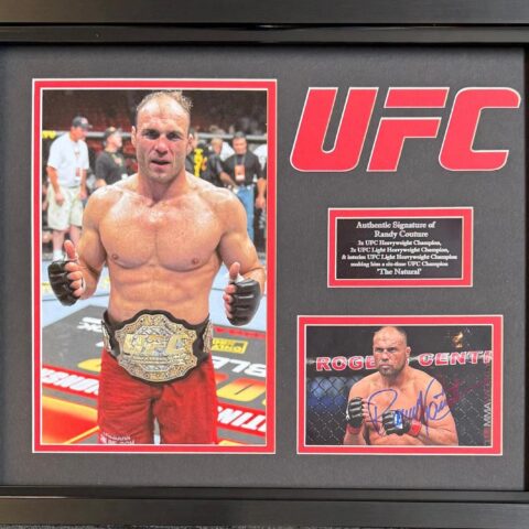 Signed Randy Couture UFC Photograph