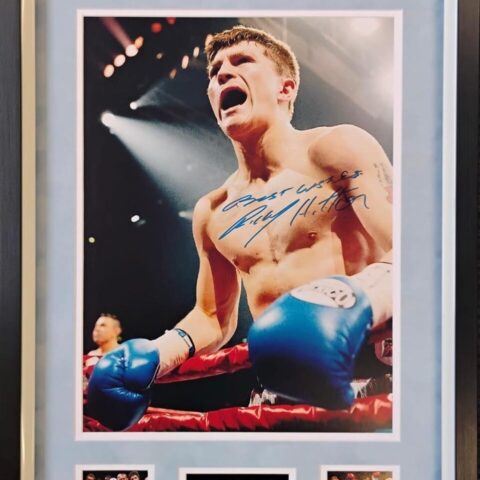 Signed Ricky Hatton Boxed Framed Picture