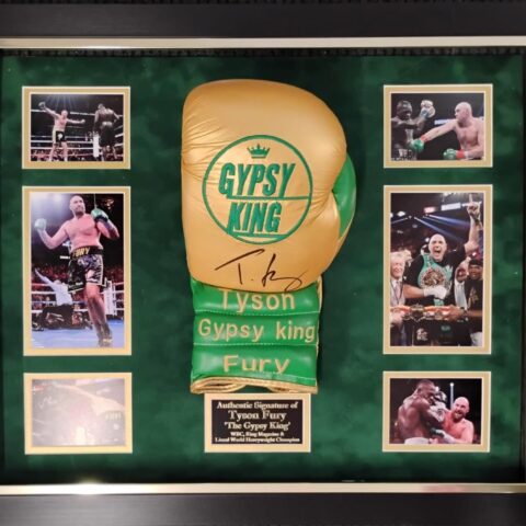 Tyson Fury 'The Gypsy King' Signed Glove in Domed Frame