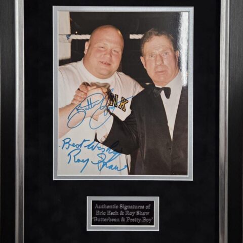 Eric 'Butterbean Esch & Roy 'Pretty Boy' Shaw dual signed photograph